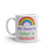 My Favorite Colour Is Rainbow Mug